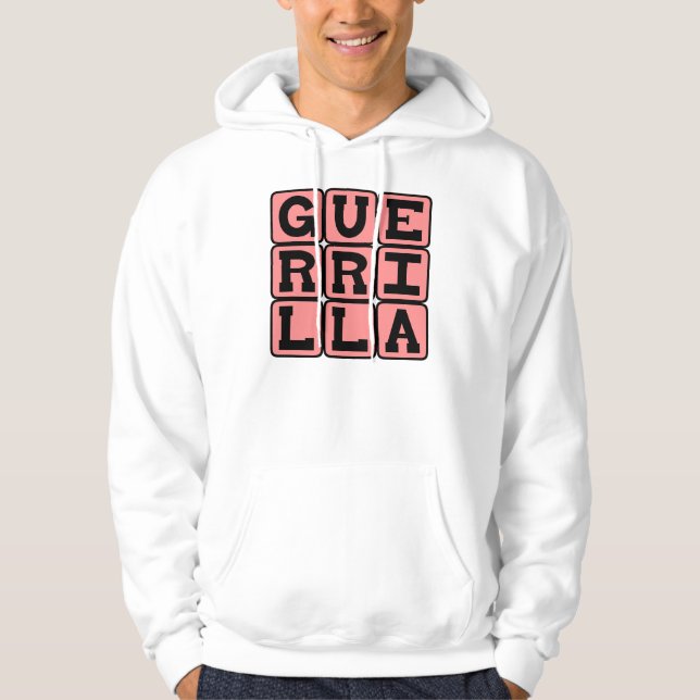 Sudadera Guerrilla, estilo de guerra (Anverso)