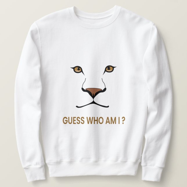 Sudadera Guess the Animal: Lioness | Minimal Queen (Anverso del diseño)