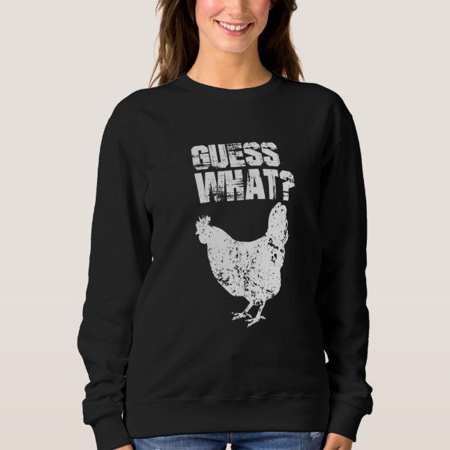 Sudadera Guess What Chicken Butt White (Anverso)
