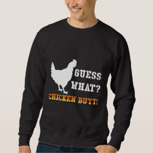 Sudadera Guess What Chicken Butt White