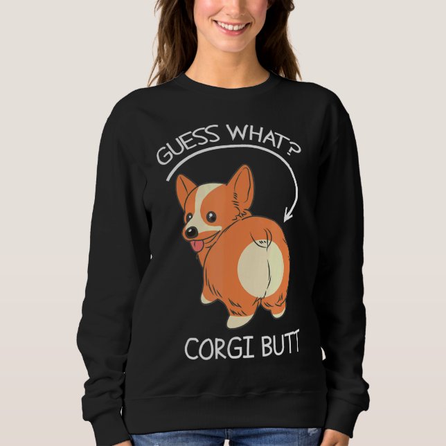 Sudadera Guess What Corgi Butt    (Anverso)