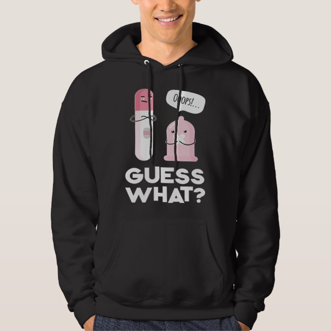 Sudadera Guess what  Pregnancy Announcement & Pregnancy Tes (Anverso)