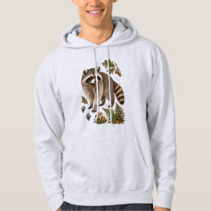 Sudadera Guía de campo de mapache vintage arte de vida silv