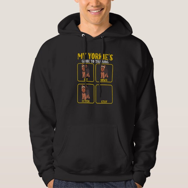 Sudadera guía de entrenamiento de perros Yorkie Yorkshire t (Anverso)