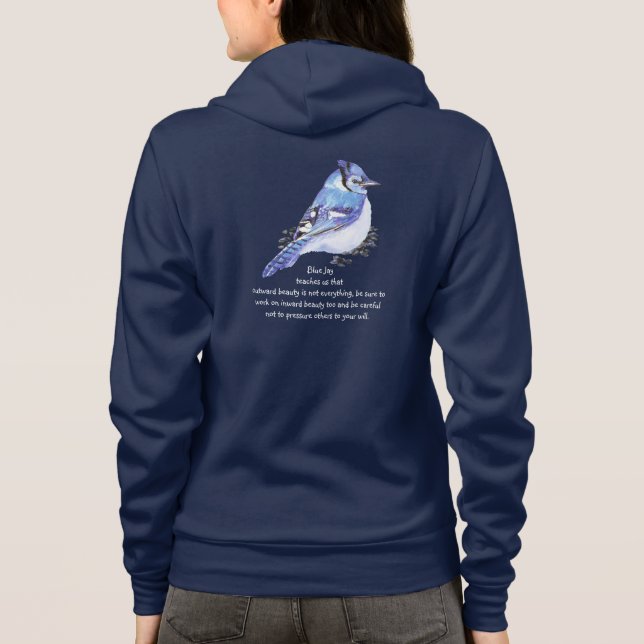 Sudadera Guía de la Naturaleza Inspiradora de Animal Totem  (Reverso)