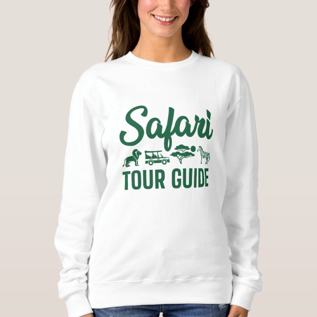 Sudadera Guía de turismo de Safari (Anverso)