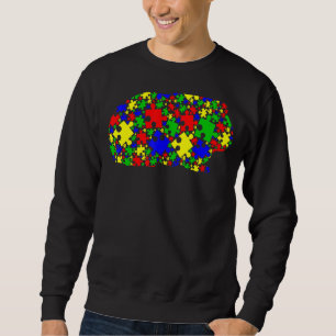 Sudadera Guinea: El puzzle de los animales en el autismo