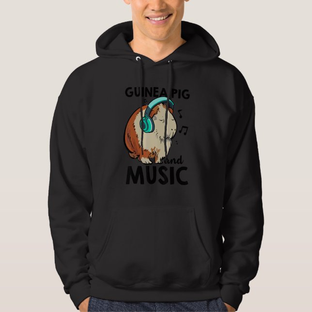 Sudadera Guinea Pig And Music Animal Lover Pet Owner Guine  (Anverso)