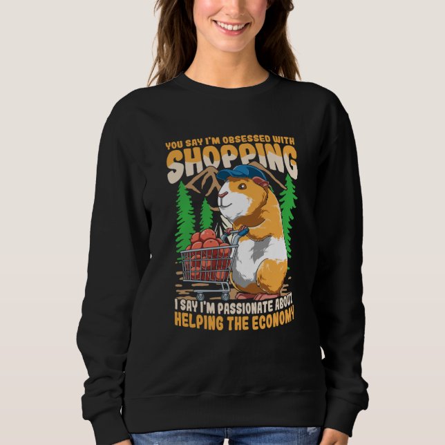 SUDADERA GUINEA PIG FOOD SHOPPING CART (Anverso)
