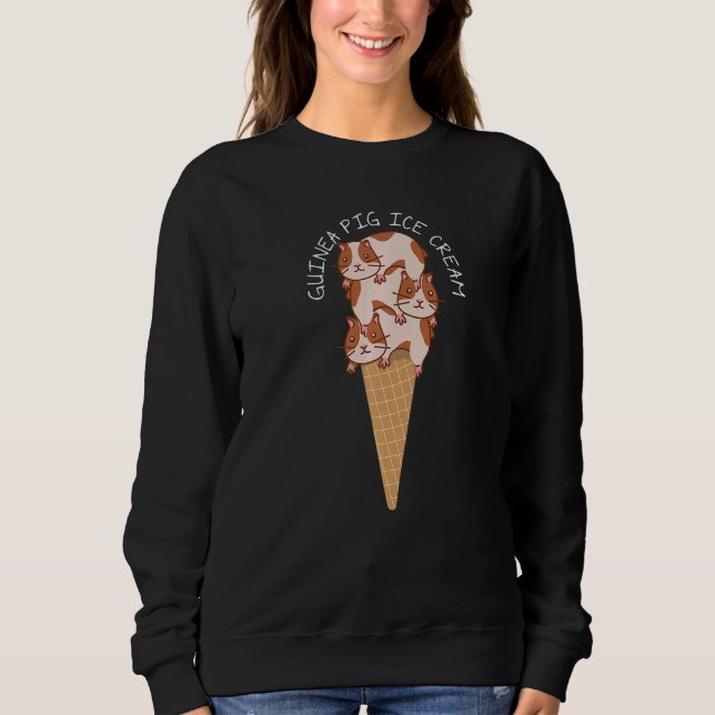 Sudadera Guinea Pig Ice Cream Graphic Guinea Pig Owner Pets (Anverso)