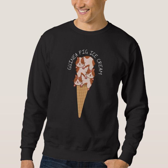 Sudadera Guinea Pig Ice Cream Graphic Guinea Pig Owner Pets (Anverso)