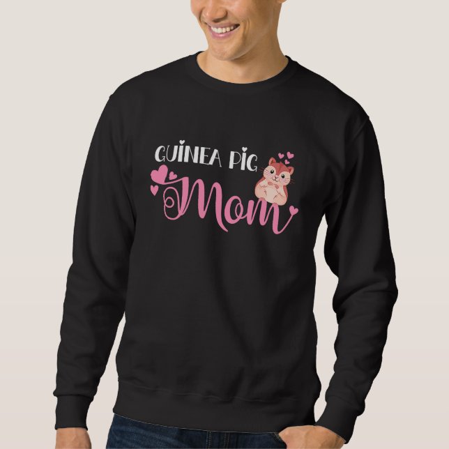 Sudadera Guinea Pig Mom, Cute Guinea Pigs (Anverso)