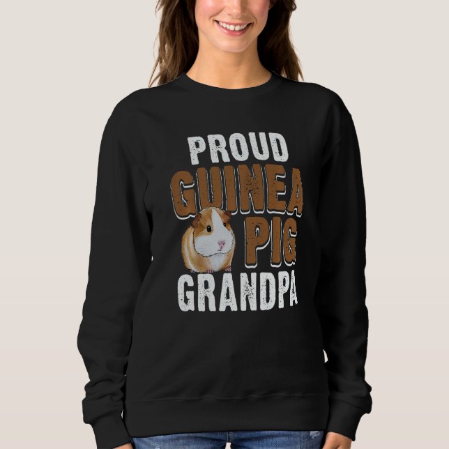 Sudadera Guinea Pig Proud Guinea Pig Grandpa (Anverso)
