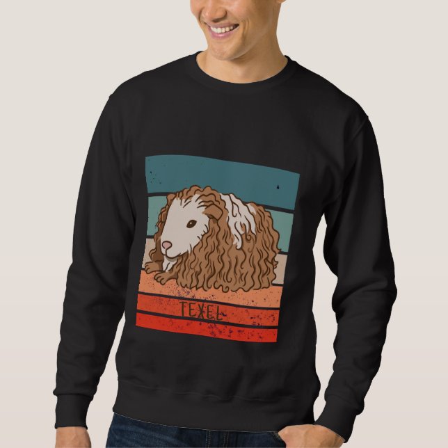Sudadera Guineta de conejillo de Indias de Guinea Texel (Anverso)