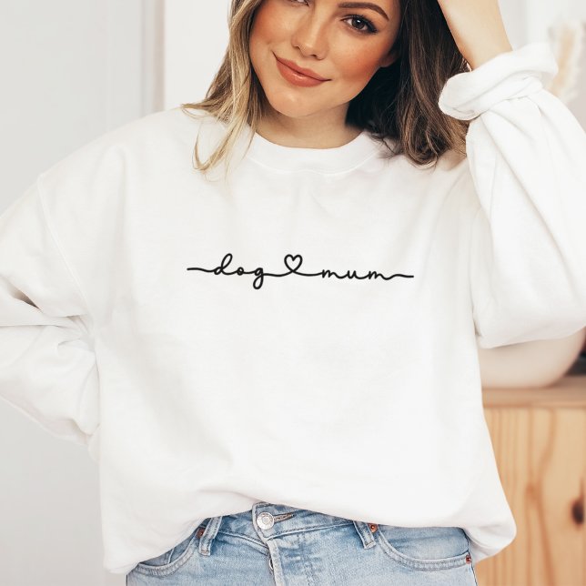 Sudadera Guión cardíaco de Mamá de perro (Subido por el creador)