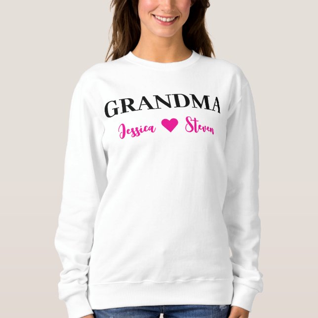 Sudadera Guión de abuela personalizado (Anverso)