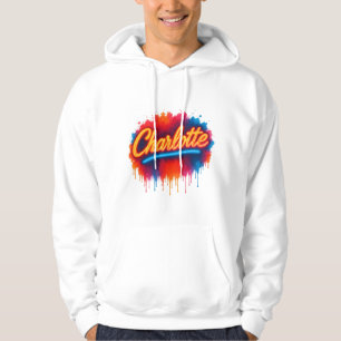 Sudadera Guión de Charlotte Neon - Diseño de salpicaduras d