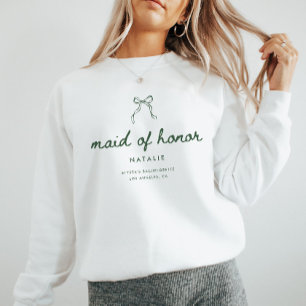 Sudadera Guion de Coqueta Moderna Dama de Honor Despedida d