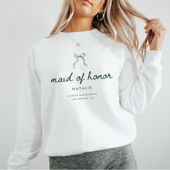 Sudadera Guion de Coqueta Moderna Dama de Honor Despedida d (Subido por el creador)