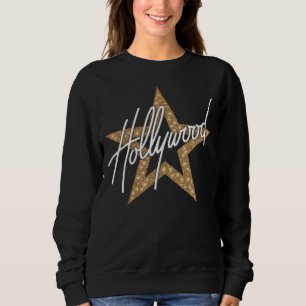 Sudadera Guión de la mano blanca de Hollywood con estrella