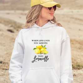 Sudadera Guión de pincel moderno Limoncello Lemons
