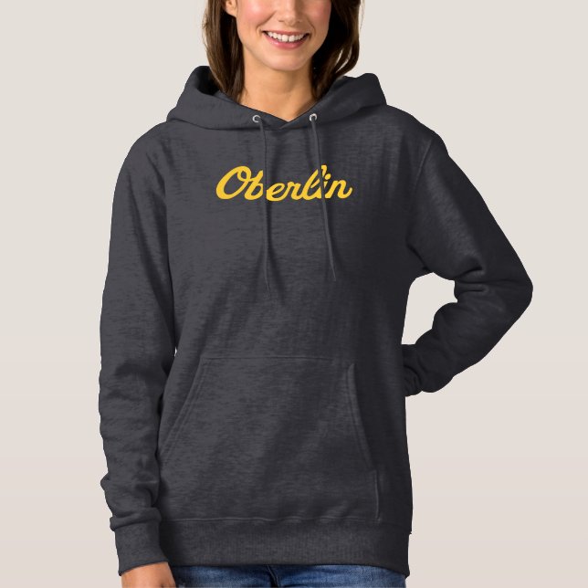 Sudadera Guión femenino de Oberlin: Hoodie gris oscuro (Anverso)