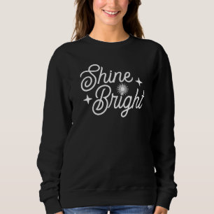 Sudadera Guión manuscrito brillante brillante Motivador