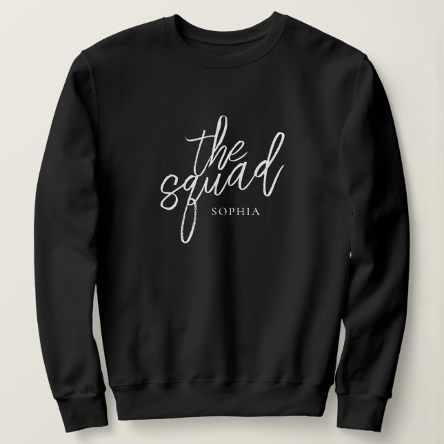Sudadera Guión Mínimo El Personalizado De La Bridista De La (Anverso del diseño)