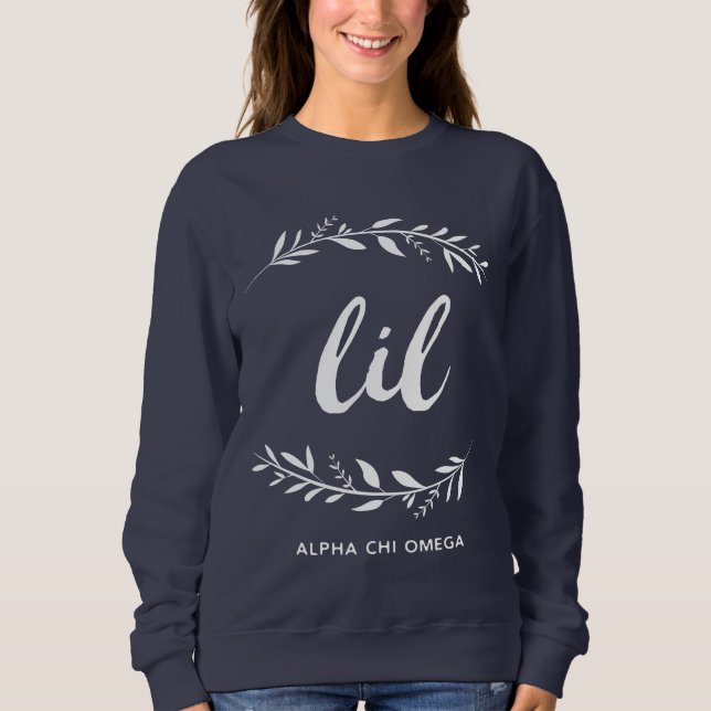Sudadera Guirnalda alfa de Omega el | Lil de la ji (Anverso)