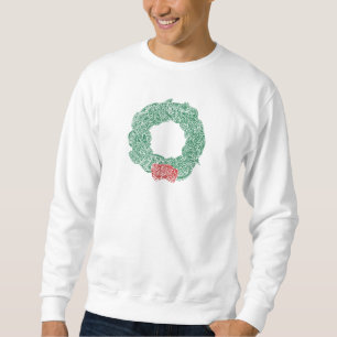 Sudadera Guirnalda del navidad de Scribbleprints