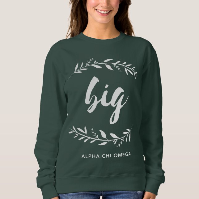 Sudadera Guirnalda grande alfa de Omega el | de la ji (Anverso)