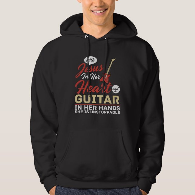 Sudadera Guitar Lesson Guitarist Beginner Music Instrument  (Anverso)