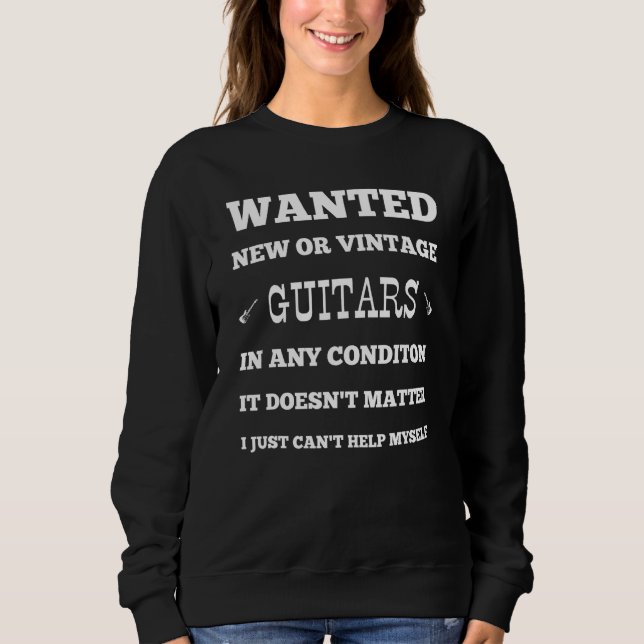 Sudadera Guitar Players Collector Guitars Guitar Amps Pedal (Anverso)