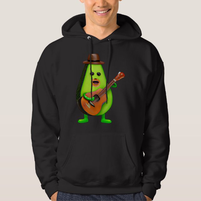 Sudadera Guitar Playing Avocado (Anverso)