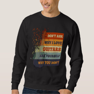 Sudadera Guitariano Retro Grunge Vintage Guitar Gr