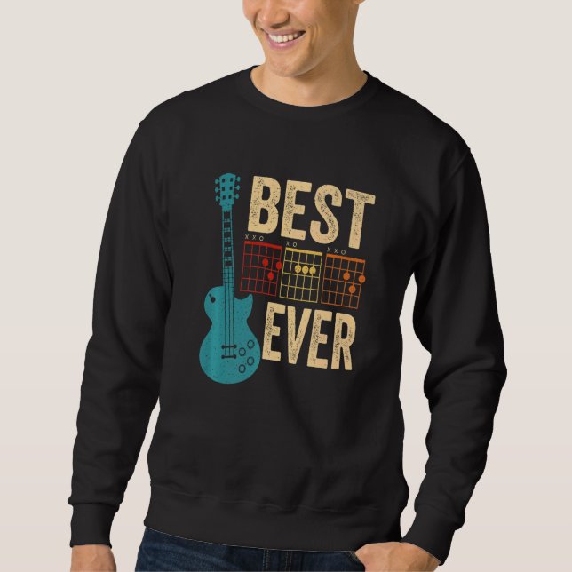 Sudadera Guitarist Best Dad Ever D A D Chord Guitar Father' (Anverso)
