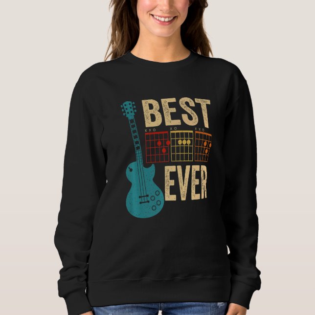 Sudadera Guitarist Best Dad Ever D A D Chord Guitar Father' (Anverso)