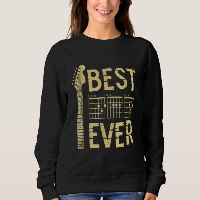 Sudadera Guitarist Father Best Dad Ever DAD Chord  Guitar 1 (Anverso)