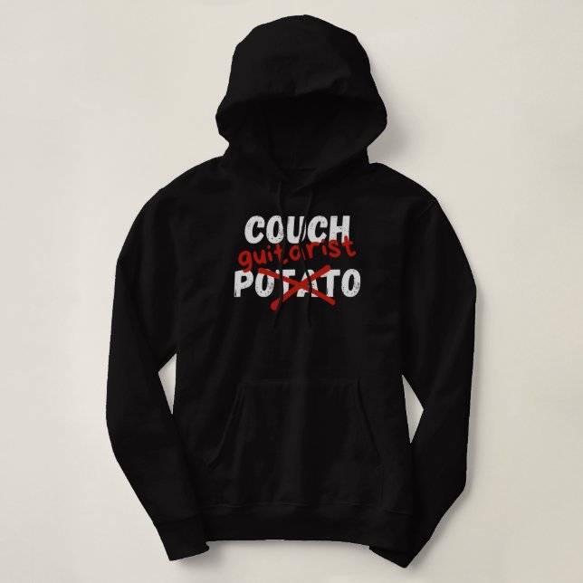 Sudadera Guitarista De Sofás, No Una Papa (Diseño del anverso)