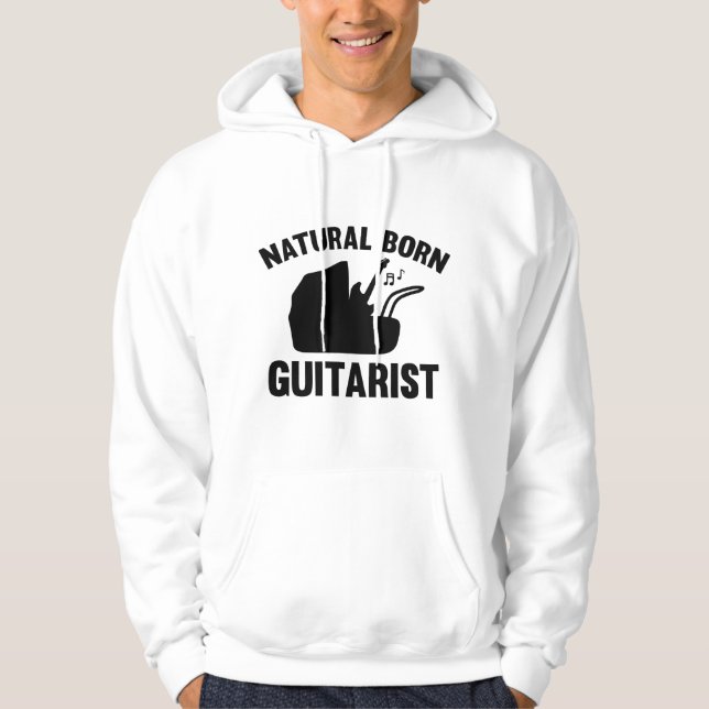 Sudadera Guitarista Nacido Natural (Anverso)