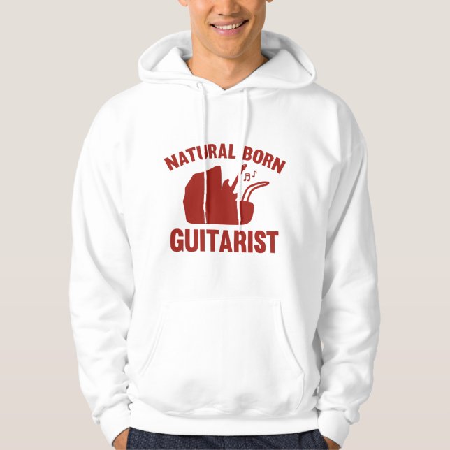 Sudadera Guitarista Nacido Natural (Anverso)