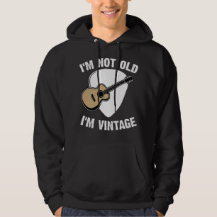 Sudadera Guitarra acústica No soy viejo Soy un músico vinta