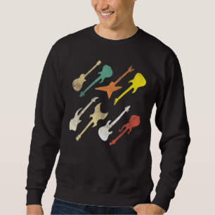 Sudadera Guitarra Amor Diferentes Guitarristas Retro Jugado