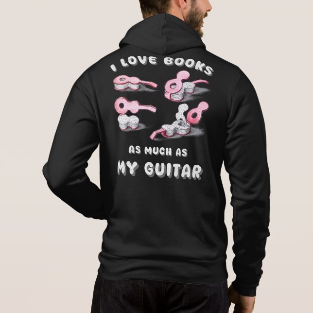 Sudadera Guitarra De Los Libros De Amor De Los Hombres Impr (Reverso)