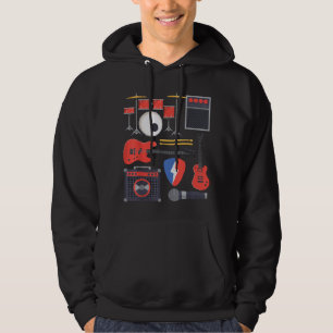 Sudadera Guitarra de Rock Star, Instrumentos de Banda de Ro