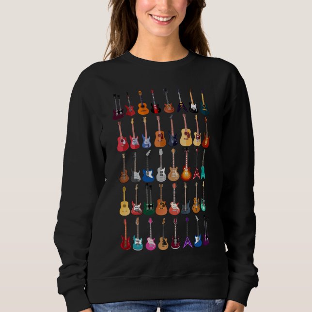 Sudadera Guitarra Diversidad Guitarra Guitarra Música Amant (Anverso)