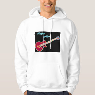 Sudadera Guitarra Eléctrica de Neón Música Rock Retro de lo