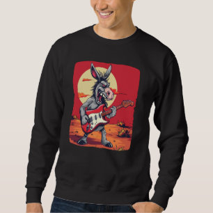 Sudadera Guitarra eléctrica: traje de burro para burros de