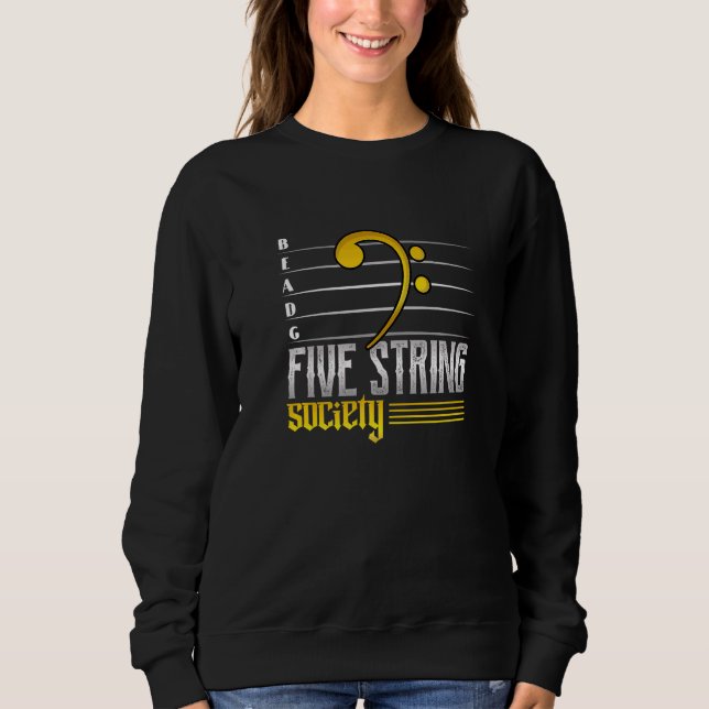 Sudadera Guitarra Music Five Strings Society (Anverso)