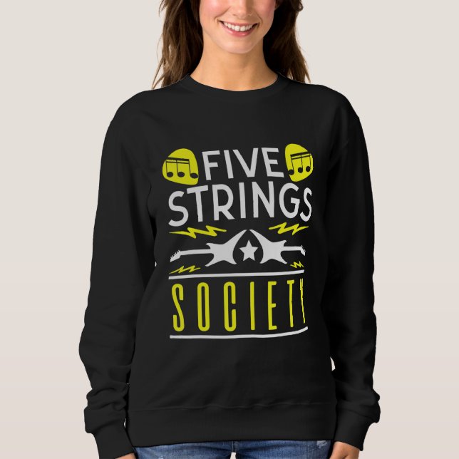 Sudadera Guitarra Music Five Strings Society (Anverso)